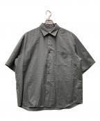 SOPHNET.ソフネット）の古着「SUMMER STRETCH WOOL S/S SHIRT」｜グレー