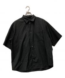 SOPHNET.（ソフネット）の古着「SUMMER STRETCH WOOL S/S SHIRT」｜ブラック