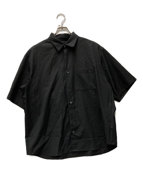 SOPHNET.（ソフネット）SOPHNET. (ソフネット) SUMMER STRETCH WOOL S/S SHIRT ブラック サイズ:Lの古着・服飾アイテム