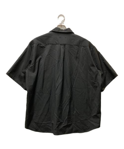 SOPHNET.（ソフネット）SOPHNET. (ソフネット) SUMMER STRETCH WOOL S/S SHIRT ブラック サイズ:Lの古着・服飾アイテム