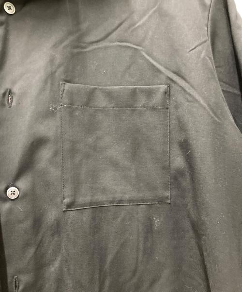 SOPHNET.（ソフネット）SOPHNET. (ソフネット) SUMMER STRETCH WOOL S/S SHIRT ブラック サイズ:Lの古着・服飾アイテム