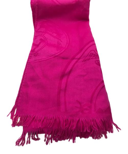 HERMES（エルメス）HERMES (エルメス) カシミヤシルクストール ピンクの古着・服飾アイテム