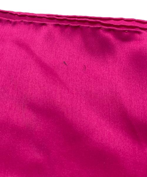 CHANEL（シャネル）CHANEL (シャネル) マトラッセモチーフシルクスカーフ ピンク×ブラックの古着・服飾アイテム