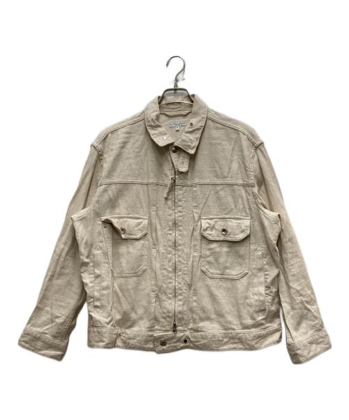 Engineered Garments（エンジニアドガーメンツ）Engineered Garments (エンジニアドガーメンツ) Trucker Jacket M-CL Java Cloth ベージュ サイズ:Sの古着・服飾アイテム