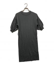 ARMANI EXCHANGE（アルマーニ エクスチェンジ）の古着「ベルト付き ニットドレス」｜グレー
