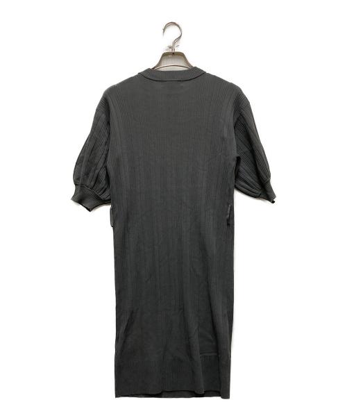 ARMANI EXCHANGE（アルマーニ エクスチェンジ）ARMANI EXCHANGE (アルマーニ エクスチェンジ) ベルト付き ニットドレス グレー サイズ:XSの古着・服飾アイテム