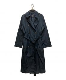 Aquascutum（アクアスキュータム）の古着「ナイロンコート」｜ネイビー