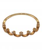 eteエテ）の古着「ダイヤモンドクラウンリング」｜ゴールド