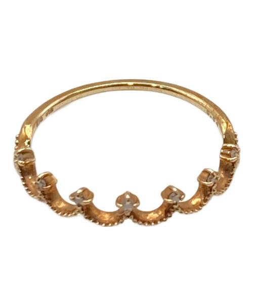 ete（エテ）ete (エテ) ダイヤモンドクラウンリング ゴールド サイズ:９号の古着・服飾アイテム