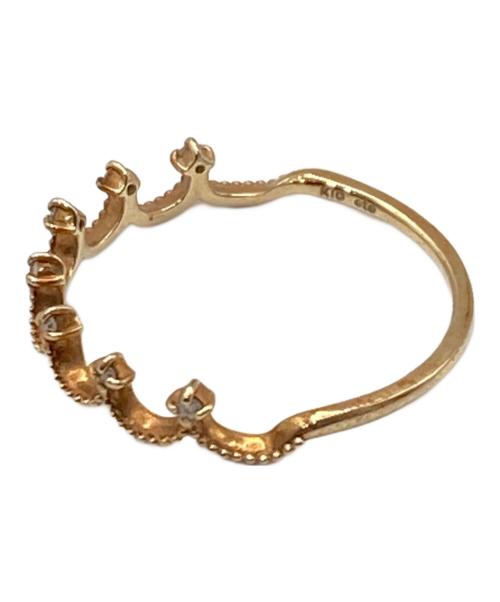 ete（エテ）ete (エテ) ダイヤモンドクラウンリング ゴールド サイズ:９号の古着・服飾アイテム