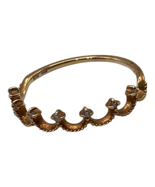 ete（エテ）ete (エテ) ダイヤモンドクラウンリング ゴールド サイズ:９号の古着・服飾アイテム