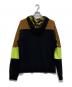 EMPORIO ARMANI (エンポリオ アルマーニ) ジップパーカー ブラック×グリーン サイズ:Ｌ：4000円