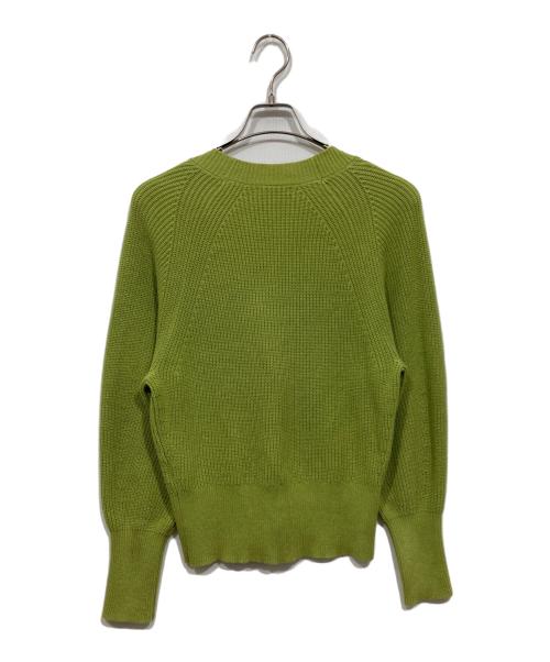 allureville（アルアバイル）allureville (アルアバイル) アワーグラスシェイプカーディガン グリーン サイズ:2の古着・服飾アイテム