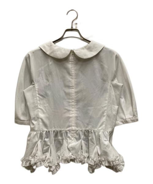 COMME des GARCONS COMME des GARCONS（コムデギャルソン コムデギャルソン）COMME des GARCONS COMME des GARCONS (コムデギャルソン コムデギャルソン) 転写ブラウス ホワイト サイズ:Sの古着・服飾アイテム