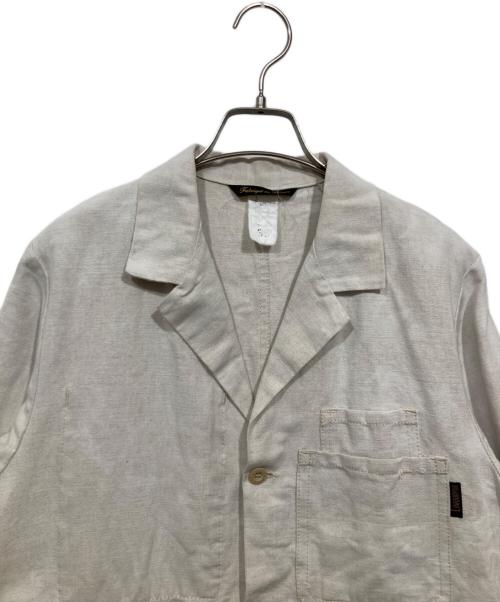LE LABOUREUR（ル ラブルール）LE LABOUREUR (ル ラブルール) リネンコート ベージュ サイズ:不明の古着・服飾アイテム
