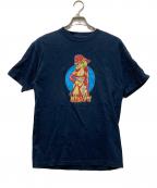 HOOK-UPSフックアップス）の古着「00's プリントtシャツ」｜ネイビー