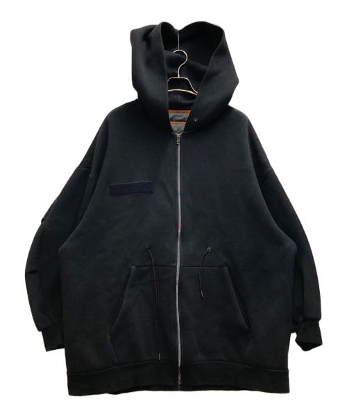 FUMITO GANRYU（フミトガンリュウ）FUMITO GANRYU (フミトガンリュウ) ジップパーカー ブラック サイズ:3の古着・服飾アイテム