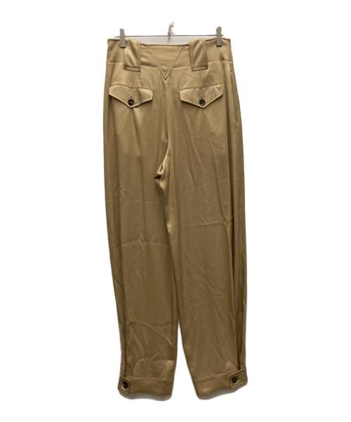 BOTTEGA VENETA（ボッテガベネタ）BOTTEGA VENETA (ボッテガベネタ) シルクワイドスラックス ベージュ サイズ:38の古着・服飾アイテム