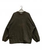 BALENCIAGAバレンシアガ）の古着「バックロゴスウェット」｜カーキ