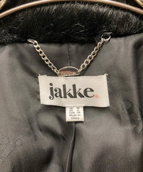 Jakke（ジャッキー）Jakke (ジャッキー) ファージャケット ブラック サイズ:Mの古着・服飾アイテム