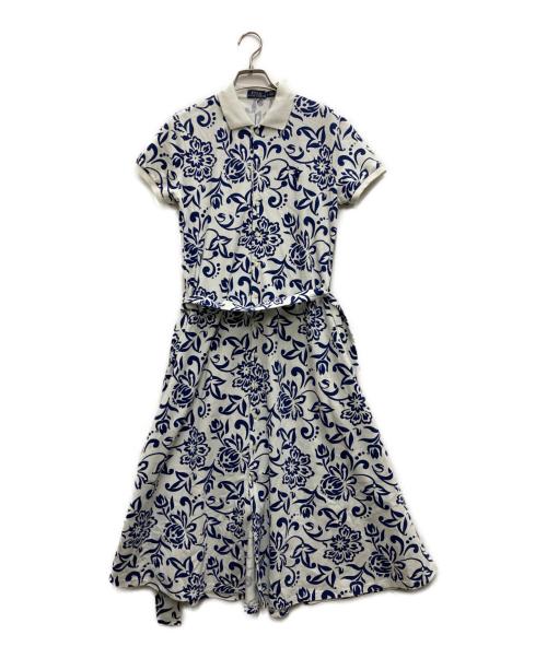 POLO RALPH LAUREN（ポロ・ラルフローレン）POLO RALPH LAUREN (ポロ・ラルフローレン) フラワーワンピース ホワイト サイズ:Sの古着・服飾アイテム