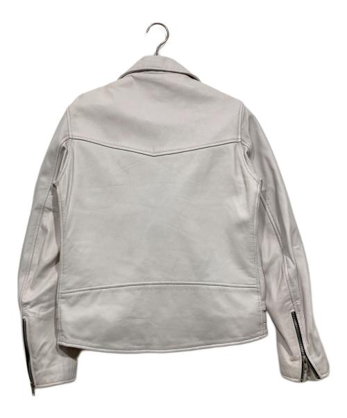 RHENIUM（レニウム）RHENIUM (レニウム) ラムレザージャケット グレー サイズ:42の古着・服飾アイテム