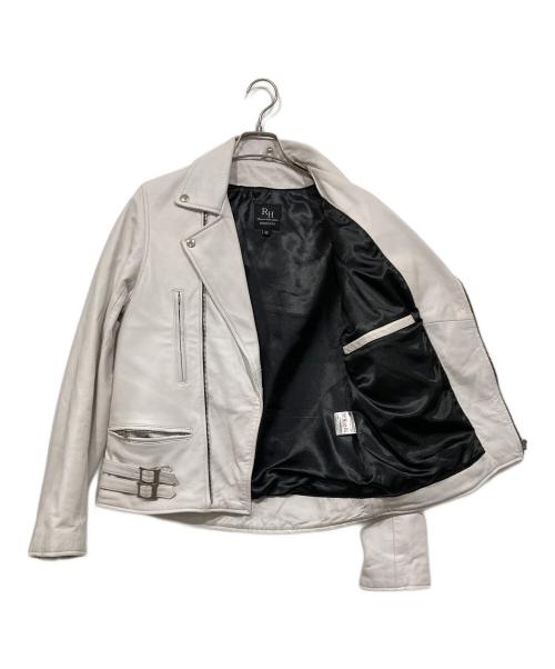 RHENIUM（レニウム）RHENIUM (レニウム) ラムレザージャケット グレー サイズ:42の古着・服飾アイテム