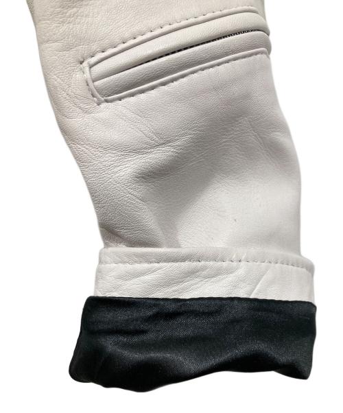 RHENIUM（レニウム）RHENIUM (レニウム) ラムレザージャケット グレー サイズ:42の古着・服飾アイテム