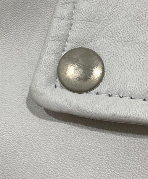 RHENIUM（レニウム）RHENIUM (レニウム) ラムレザージャケット グレー サイズ:42の古着・服飾アイテム