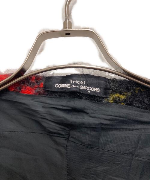 tricot COMME des GARCONS（トリココムデギャルソン）tricot COMME des GARCONS (トリココムデギャルソン) モヘア混チェックジャケット レッド サイズ:Sの古着・服飾アイテム
