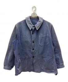 France Vintage（フランスヴィンテージ）の古着「40s Blue Moleskin Work Jacket」｜ネイビー