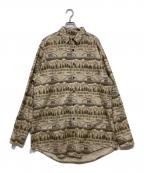 WOOLRICHウールリッチ）の古着「90s～00s シャモアクロスシャツ」｜ベージュ