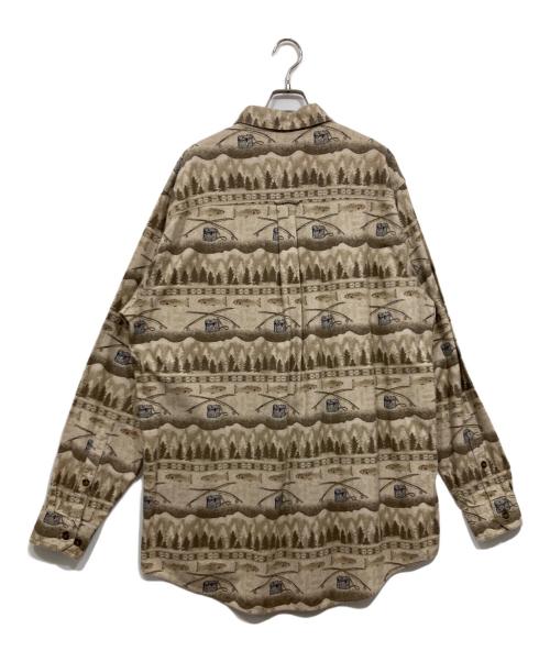 WOOLRICH（ウールリッチ）WOOLRICH (ウールリッチ) 90s～00s シャモアクロスシャツ ベージュ サイズ:XL TALLの古着・服飾アイテム