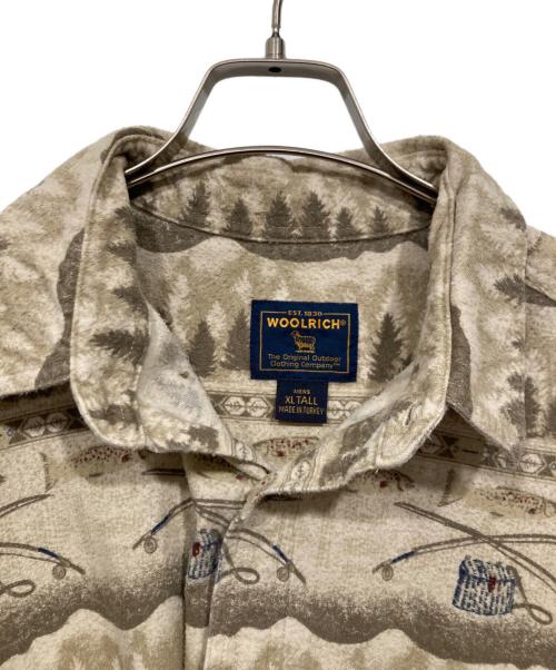 WOOLRICH（ウールリッチ）WOOLRICH (ウールリッチ) 90s～00s シャモアクロスシャツ ベージュ サイズ:XL TALLの古着・服飾アイテム