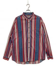 LEVI'S（リーバイス）の古着「90s マルチストライプシャツ」｜レッド×ブルー