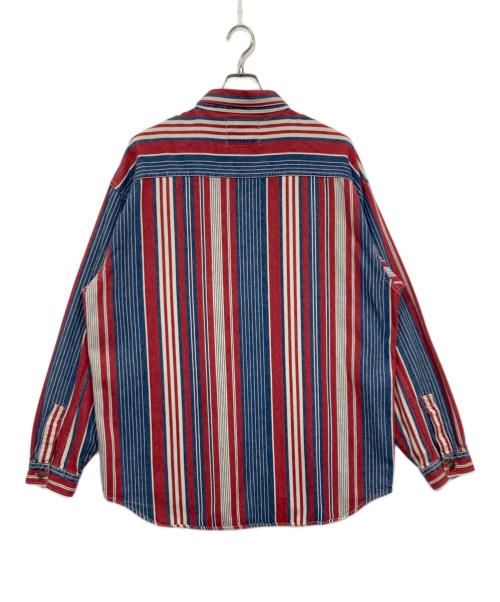 LEVI'S（リーバイス）LEVI'S (リーバイス) 90s マルチストライプシャツ レッド×ブルー サイズ:XLの古着・服飾アイテム