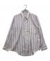 Belmont pacer by Arrow（ベルモントペーサーバイアロー）の古着「70s stripe L/S shirts」｜パープル×ホワイト