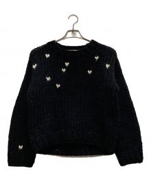 THE TOE（ザ・トゥー）の古着「Notting Hill Heart Knit」｜ブラック
