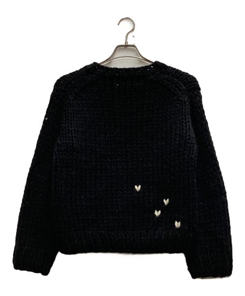 THE TOE（ザ・トゥー）THE TOE (ザ・トゥー) Notting Hill Heart Knit ブラック サイズ:Sの古着・服飾アイテム
