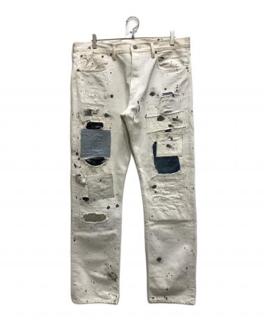 中古・古着通販】RRL (ダブルアールエル) パッチワーク加工デニム