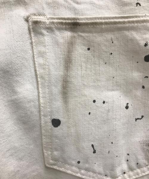 RRL（ダブルアールエル）RRL (ダブルアールエル) パッチワーク加工デニムパンツ ホワイト サイズ: 91cm (W36)の古着・服飾アイテム
