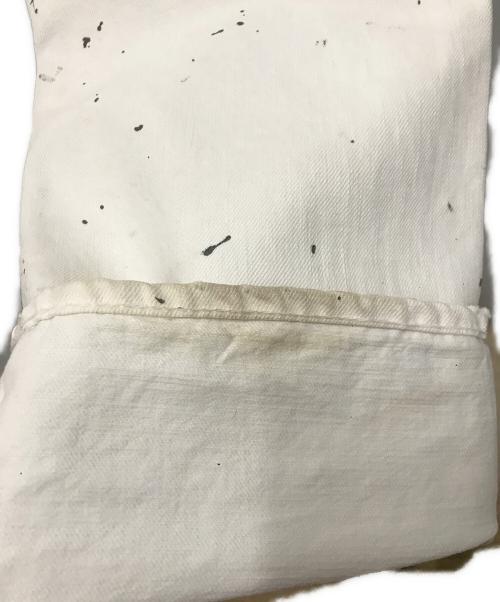 RRL（ダブルアールエル）RRL (ダブルアールエル) パッチワーク加工デニムパンツ ホワイト サイズ: 91cm (W36)の古着・服飾アイテム