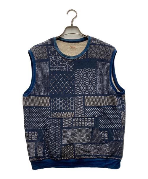 KAPITAL（キャピタル）KAPITAL (キャピタル) ベスト ブルー サイズ:2の古着・服飾アイテム