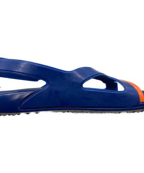 PRADA（プラダ）PRADA (プラダ) 17SS クロスストラップラバーサンダル ネイビー サイズ:8の古着・服飾アイテム
