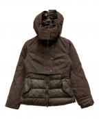 C.P COMPANYシーピーカンパニー）の古着「切替ダウンジャケット」｜ブラウン