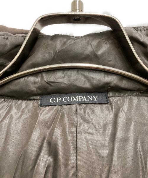 C.P COMPANY（シーピーカンパニー）C.P COMPANY (シーピーカンパニー) 切替ダウンジャケット ブラウン サイズ:40の古着・服飾アイテム