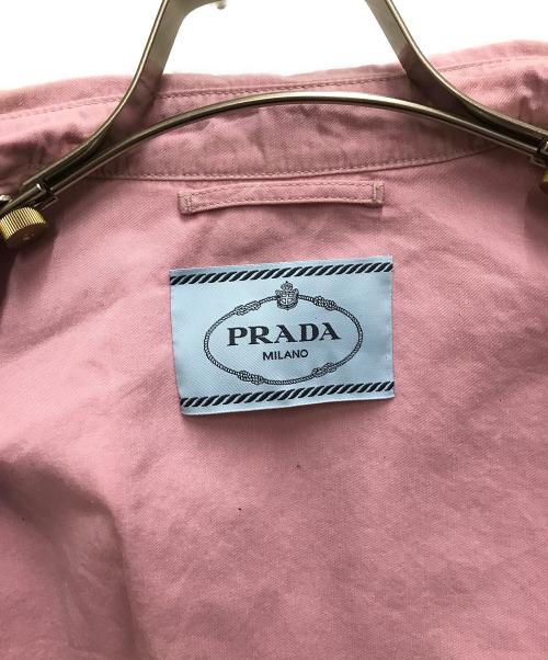 PRADA（プラダ）PRADA (プラダ) オールド ギャバジン ブルゾンジャケット ピンク サイズ:36の古着・服飾アイテム