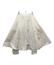 LOEWE（ロエベ）の古着「コットン ラップ スカート」｜ホワイト