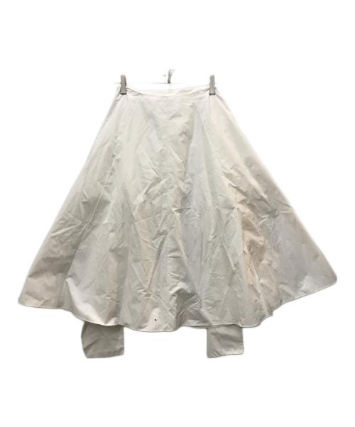 LOEWE（ロエベ）LOEWE (ロエベ) コットン ラップ スカート ホワイト サイズ:32の古着・服飾アイテム