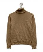 MIU MIUミュウミュウ）の古着「ロゴ刺繍カシミアタートルニット」｜ベージュ